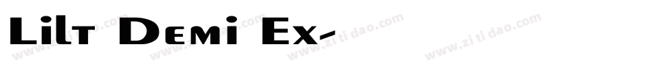 Lilt Demi Ex字体转换